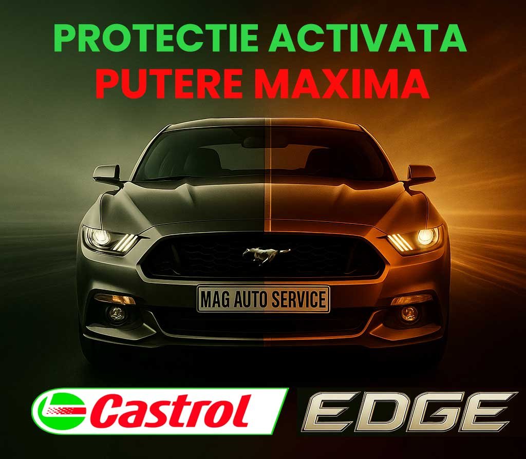 Promotional graphic created for MAG Auto Service Castrol oil marketing
