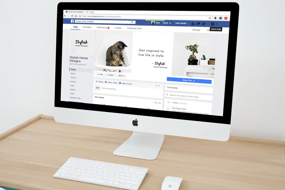 Facebook web design